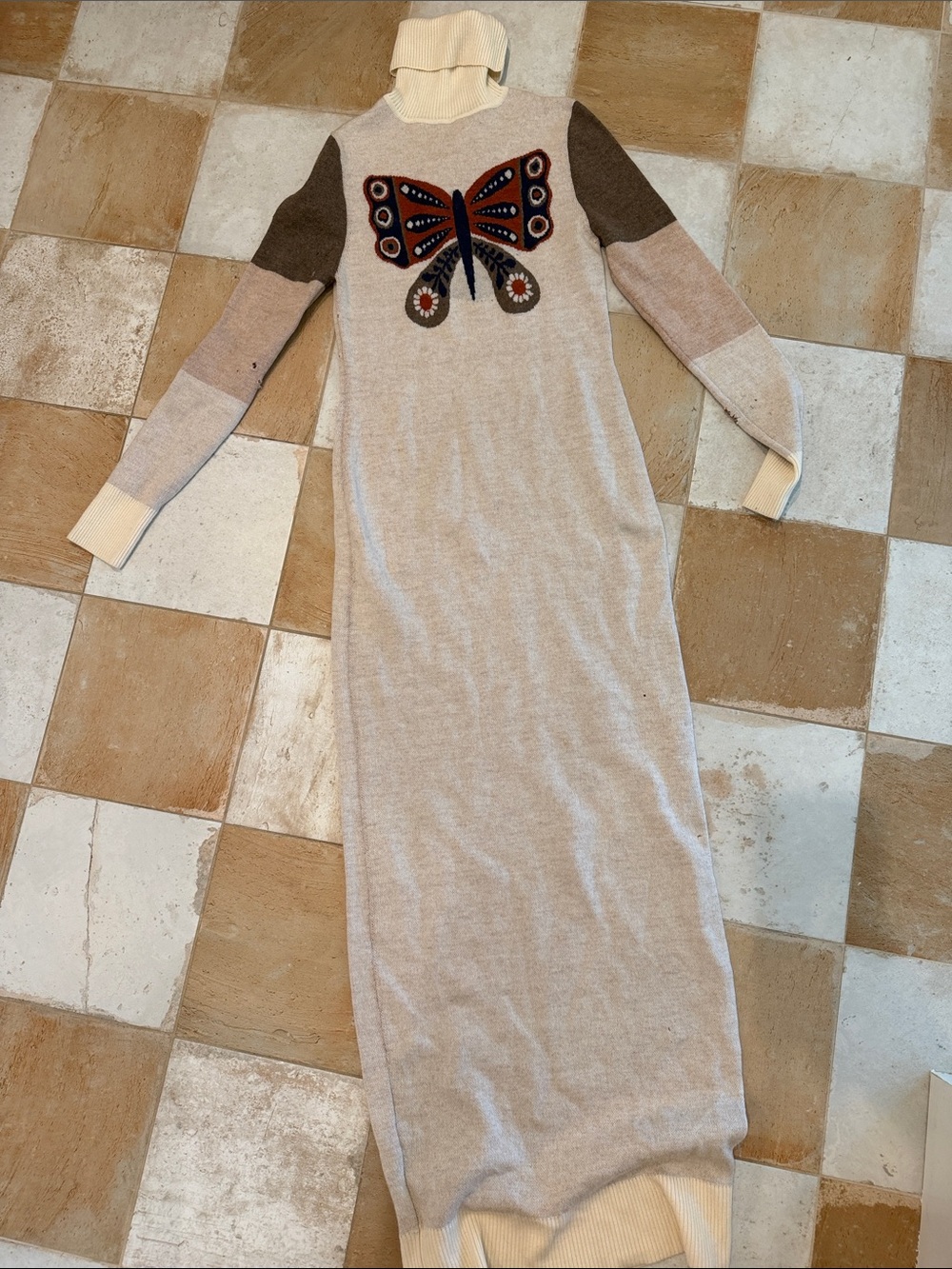 Cashmere butterfly dress stoned immaculate